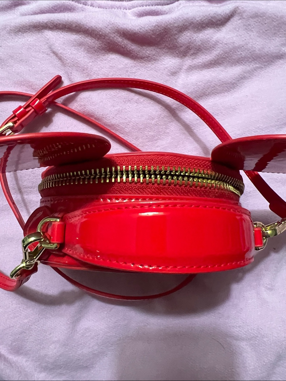 Stoney Clover Lane Disney Red Mickey Mouse Ear Crossbody Bag - Picture 7 of 8